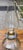 Vintage Limited Edition Clear Ribbed Glass Oil Lamp With Chimney & Brass Gallery For Sale - Image 4 of 11