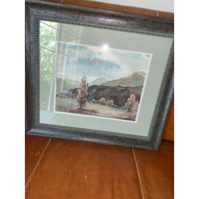 Muted water color landscape painting signed by G. Ware that I had professionally framed