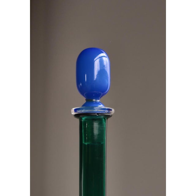 Vintage Italian Art Glass Bottle by Gio Ponti for Venini, 1950s For Sale - Image 9 of 15