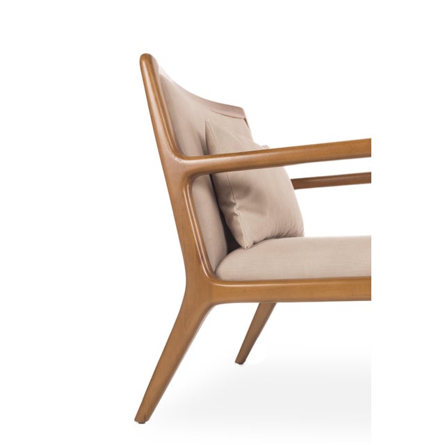 Not Yet Made - Made To Order Boomer Lounge Chair with Arms by Fabian Pellegrinet Conte For Sale - Image 5 of 7