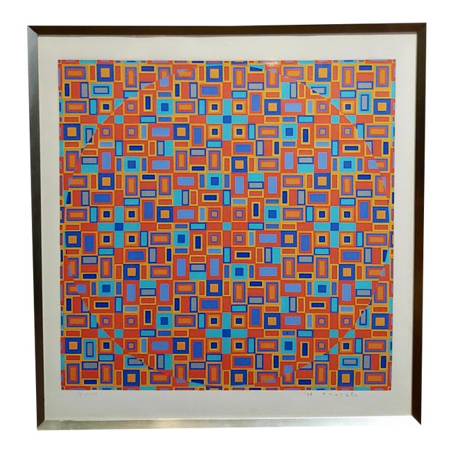 Tohsinobu Onosato -Movement of Circles Signed Lithograph For Sale