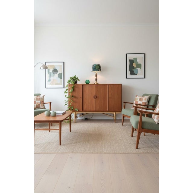 Brown Danish Cabinet in Teak and Oak, 1960s For Sale - Image 8 of 18