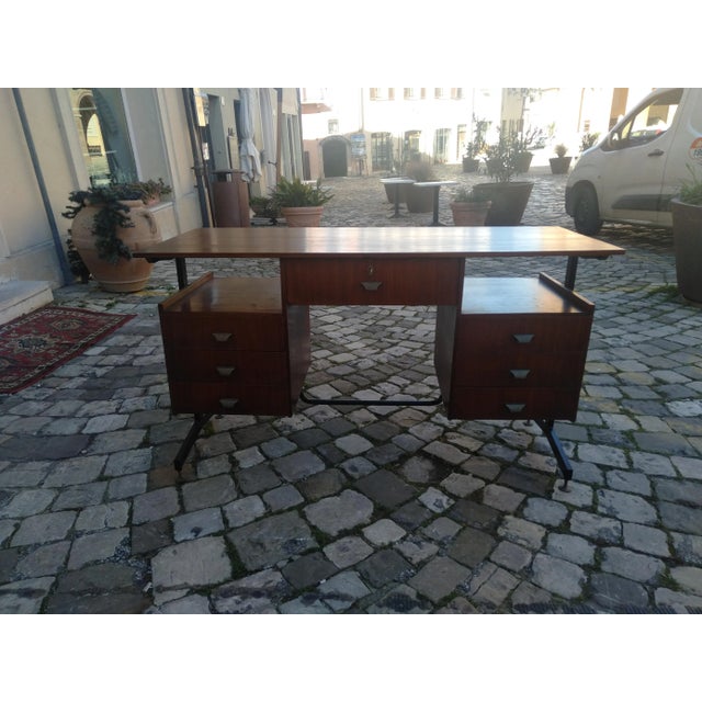 1950s Swedish Teak Desk, 1950s For Sale - Image 5 of 18
