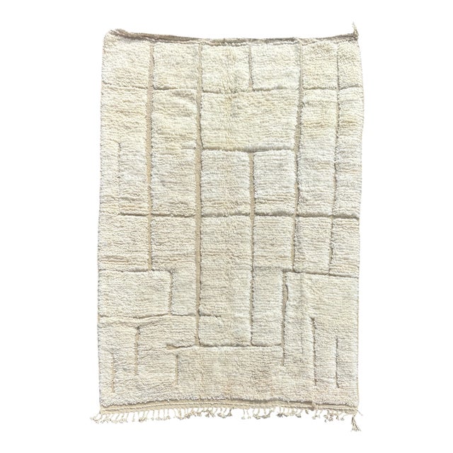 Moroccan Beni Ouarain Rug in Wool, 2010s For Sale