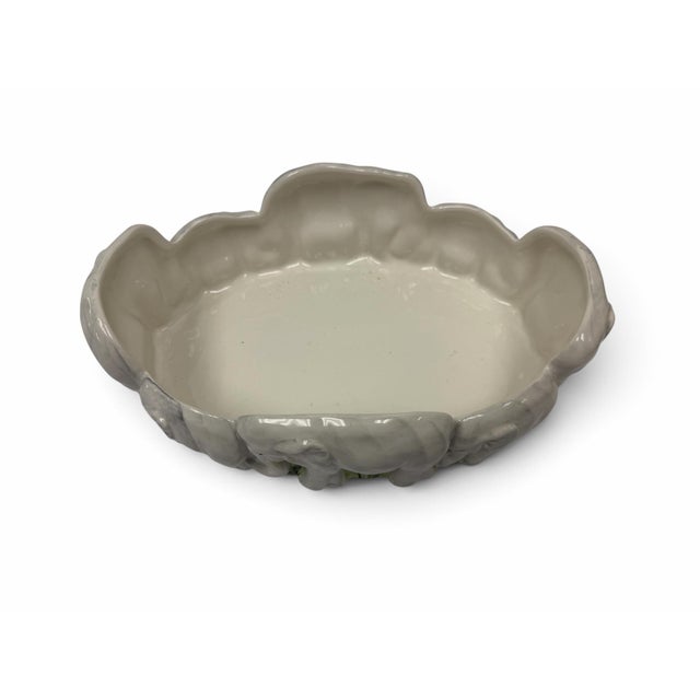 Vintage Scully & Scully Italian Ceramic Elephant Parade Serving Platter For Sale In West Palm - Image 6 of 6