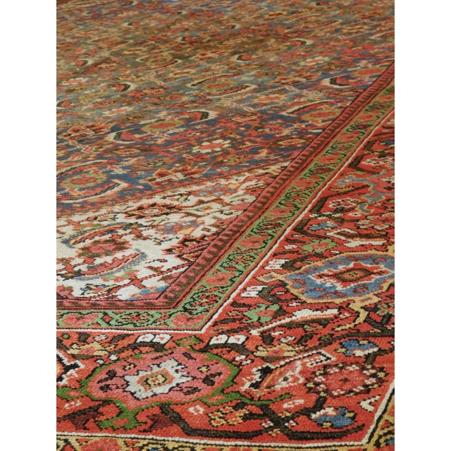 1910s Antique Persian Rug. 8'10"x 13' For Sale - Image 5 of 18