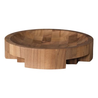 Disk Tray in African Walnut by Arno Declercq For Sale