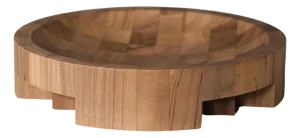 Disk Tray in African Walnut by Arno Declercq