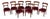 English William IV Set of 8 Mahogany Dining Chairs For Sale