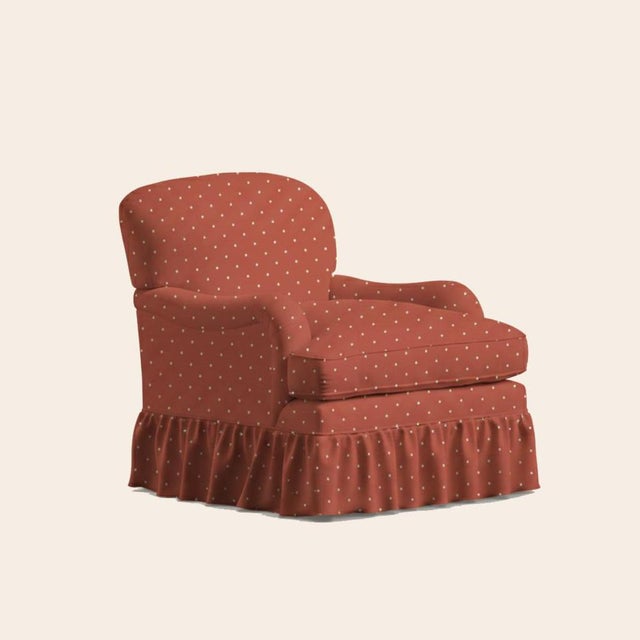Red Velvet Sofia Lounge Chair by Ceraudo For Sale - Image 4 of 5
