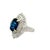 5.82 Carat Blue Sapphire Diamond Platinum Ballerina Ring, Size 6.75 For Sale In Los Angeles - Image 6 of 6