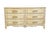 French Provincial John Widdicomb Country French Provincial Off White Hand Painted 64" Double Dresser For Sale - Image 3 of 15