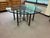 Hollywood Regency McGuire Baker Round Glass Top Faux Rattan Base Dining Table.Original Thick Glass Top 3/4”. For Sale - Image 3 of 17