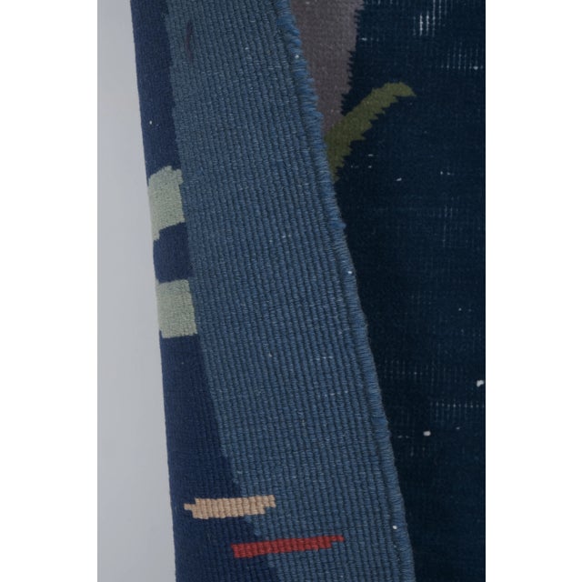 Handknotted Turkish Dolphin Pictorial Rug 3'11'' X 5'10'' For Sale - Image 10 of 12