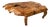 Mid Century Low Burl Wood Table, Japan, 1970s For Sale