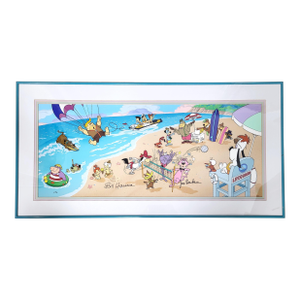 Rare Ap 2/50 Hand Signed Cel "Endless Summer" by Bill Hanna & Joe Barbera