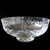 Large Vintage Crystal Bowl on Foot with X Debossed Pattern from Skruf For Sale - Image 6 of 6