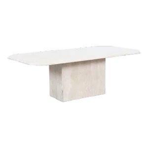 1970s Vintage Rectangular Marble Coffee Table