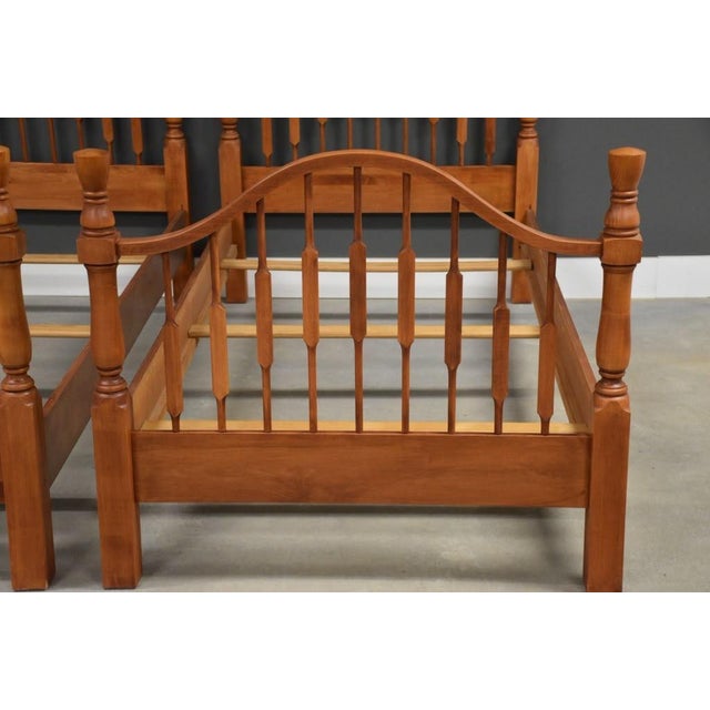 Mid-Century Modern Vintage Maple Twin Beds - A Pair For Sale - Image 3 of 9