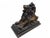 Viennese Cold-Painted Bronze Lion by MR, 19th Century For Sale - Image 9 of 12