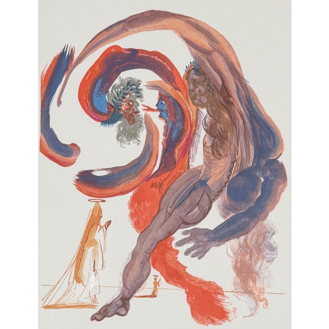Surrealism 1960s Divine Comedy Purgatory Canto 18 Decomposition For Sale - Image 3 of 3