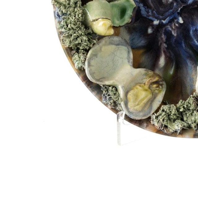 Earthenware Seafood Dish from Caldas Bordalo Pinheiro For Sale - Image 3 of 6