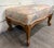 Vintage French Louis XV French Country Carved Upholstered Ottoman For Sale - Image 4 of 11