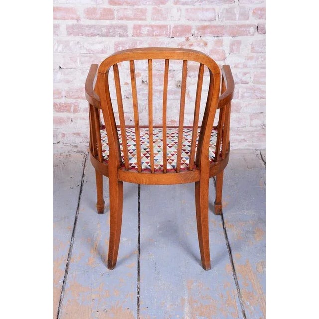 1930s Art Deco Armchair in Beech, France, 1930s For Sale - Image 5 of 10