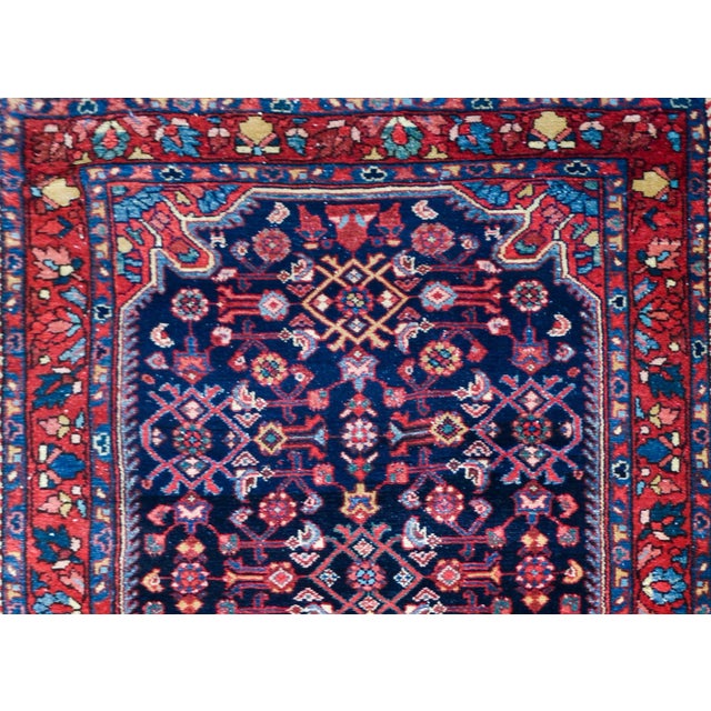Navy Blue Early 20th Century Bibikibad Rug For Sale - Image 8 of 12