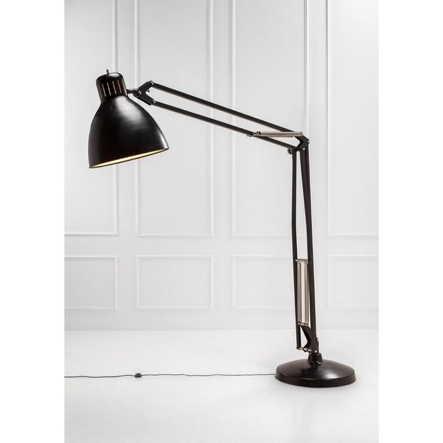 Black The Great JJ Lamp by Jac Jacobsen for Luxit Leucos, 1980s, in Very Good conditions. Designed 1980 to 1989 I have...
