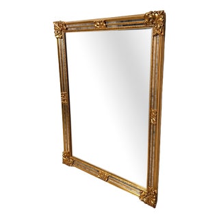Gilt and Mirrored Wall Mirror from Deknudt For Sale