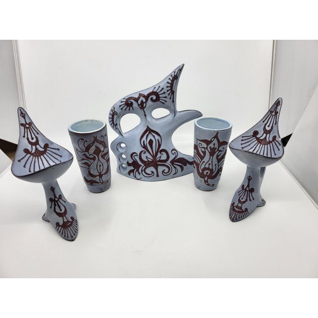 Vintage Table Setting by Gabrielle Mackiewicz, France, 1950s, Set of 5 For Sale - Image 14 of 14