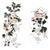 Luxury Hand Painted Gold Leaf Wallpaper With Crane Birds & Floral Garden Design, Oriental Chinoiserie Diptych Wall Mural, Custom Designer Wallcovering For Sale