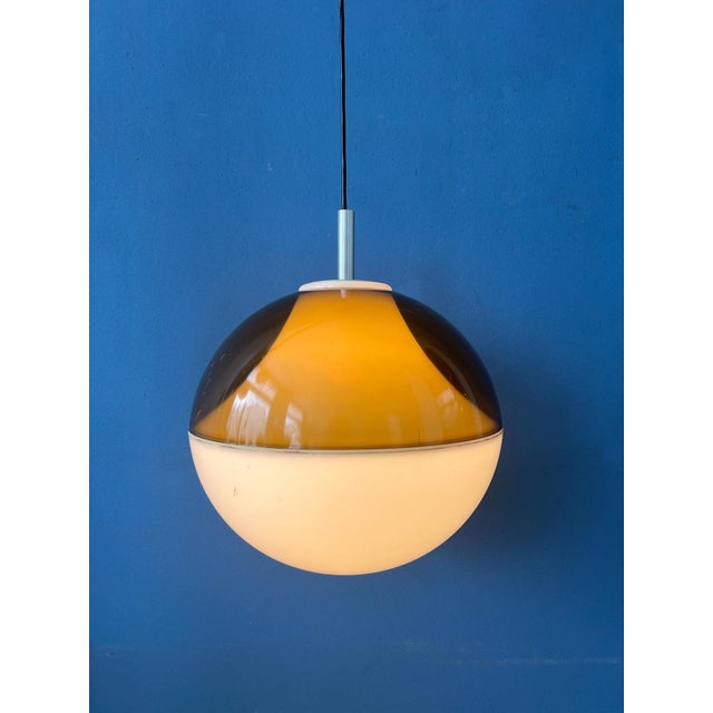 Vintage Space Age Pendant Lamp in Acrylic Glass For Sale - Image 5 of 11