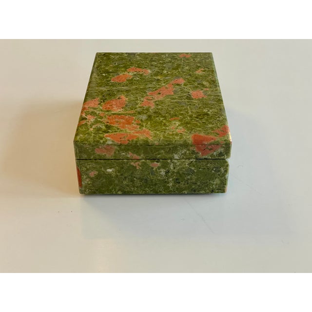 Rhodonite Box with Brass Hinge, Italy, 1950s For Sale - Image 3 of 8