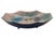 A decorative bowl made of copper covered with multicolored enamel, manufactured in the former gdr by veb thüringer schmuck...