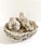 Sculpture Materials Vintage Concrete Bird Nest Garden Sculpture, Cast Stone Sparrow Planter or Birdbath Accent For Sale - Image 7 of 11