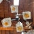 Mid 20th Century Vintage Italian Pendant W/ Lightly Frosted Murano Glass Cubes & Infused Amber Glass by Mazzega C 1960’s For Sale - Image 5 of 6