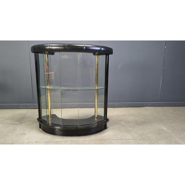 Vintage Regency Bar with Stools from Cidue, 1970s, Set of 4 For Sale - Image 4 of 11