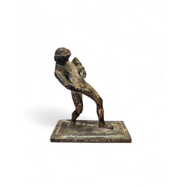 19th Century Bronze of Satyr Serving Wine after an Ancient Pompeian Model For Sale - Image 6 of 10
