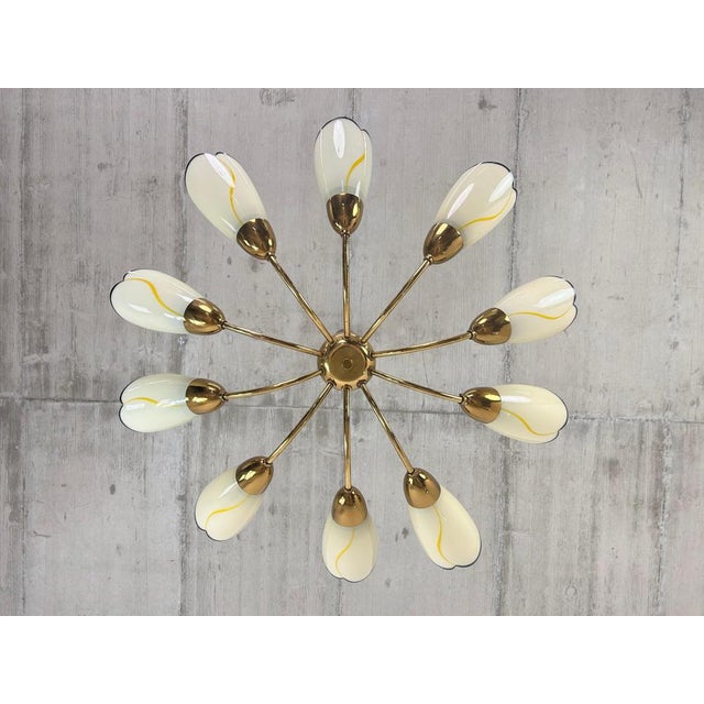 Large Mid-Century Modern Chandelier by Instala Děčín, 1960s For Sale - Image 3 of 10
