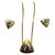 Three Piece Tanzanite Pendant & Earring Set In 14 Karat Yellow Gold with Chain For Sale - Image 15 of 18