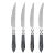 VIETRI Aladdin Brilliant Charcoal Steak Knives - Set of 4 For Sale