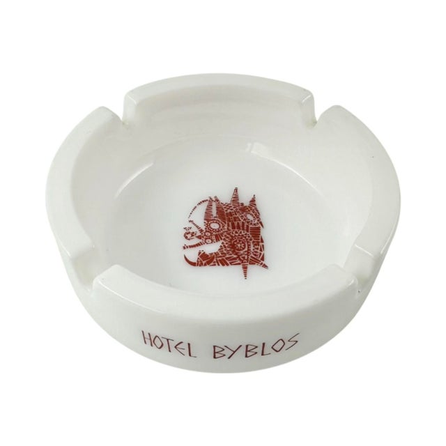 Mid 20th Century Vintage Hotel Byblos Saint-Tropez France Ashtray For Sale - Image 5 of 9
