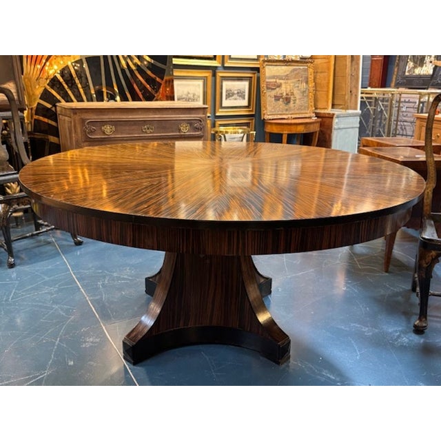 Italian Deco Macassar Center Table For Sale - Image 4 of 4