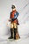 This handsome mid-century hand-painted porcelain figurine depicts a soldier of the Virginia Light Dragoons of 1776,...
