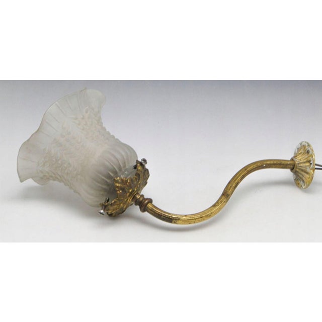 Metal Rococco Style Wall Lamp, 1950s For Sale - Image 7 of 7