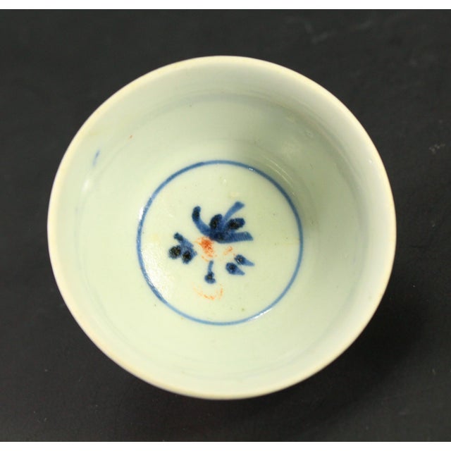 White Edo / Meiji Mid 19th Century Japanese Imari Porcelain Sake Cup For Sale - Image 8 of 12