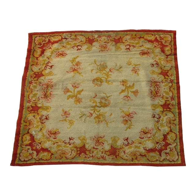 Antique English Rug 5.7x5.4 For Sale