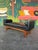 Lawrence Peabody 1960s Mid Century Selig Attributed Walnut and Faux Leather Tufted Bench For Sale - Image 4 of 11
